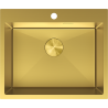 Mexen Solix Edelstahlspüle, 1 Becken, 600 x 500 mm, gold - 6408601000-55