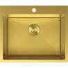 Mexen Solix Edelstahlspüle, 1-Becken, 600 x 500 mm, gold HC - 6408601000-55HC