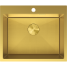 Mexen Solix Edelstahlspüle, 1-Becken, 600 x 500 mm, gold HC - 6408601000-55HC