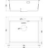 Mexen Solix Edelstahlspüle 1-Becken 600 x 500 mm, Kupfer HC - 6408601000-65HC