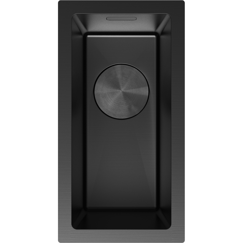 Mexen Trixo Einbauspüle aus Stahl, 1-Becken, 230 x 440 mm, schwarz - 6411221000-70