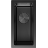 Mexen Trixo Einbauspüle aus Stahl, 1-Becken, 230 x 440 mm, schwarz - 6411221000-70