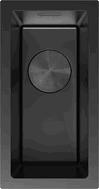 Mexen Trixo Einbauspüle aus Stahl, 1-Becken, 230 x 440 mm, schwarz - 6411221000-70