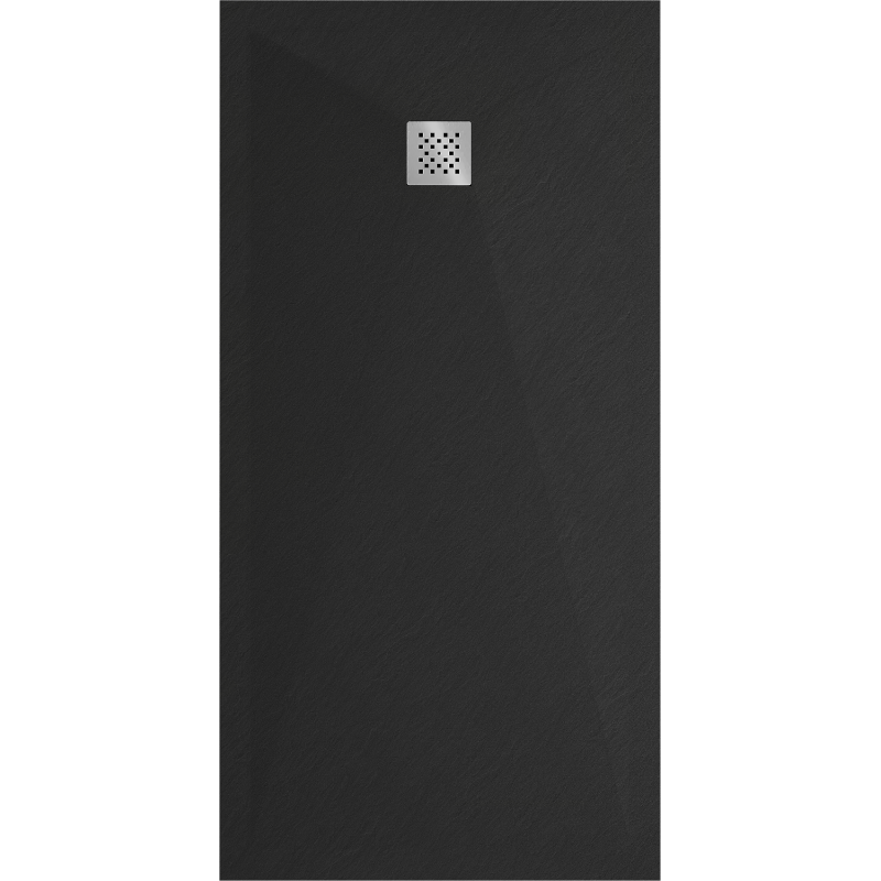 Mexen Stone+ Komposit-Duschwanne rechteckig 160 x 70 cm, schwarz - 44707016