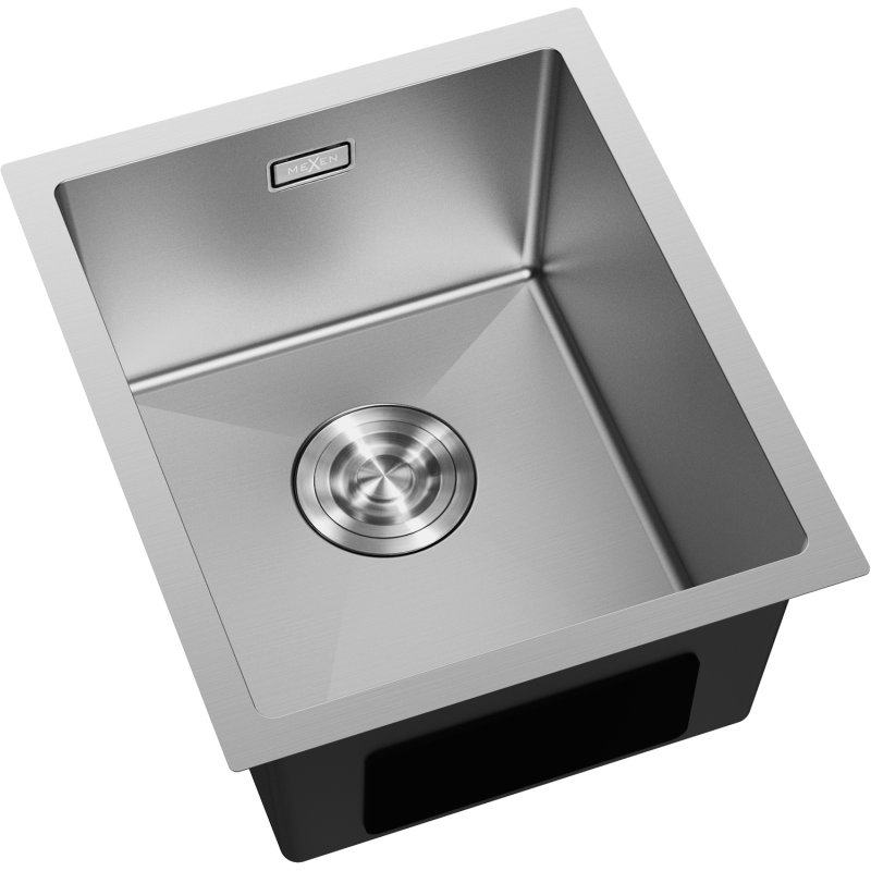 Mexen Trixo Edelstahlspüle, 1-Wannen, 370 x 440 mm, Inox - 6412371000-01