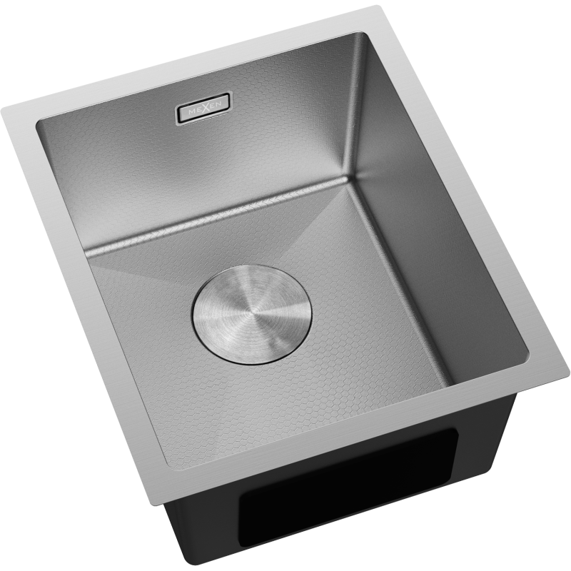 Mexen Trixo Edelstahlspüle 1-beckig 370 x 440 mm, Inox HC - 6412371000-01HC