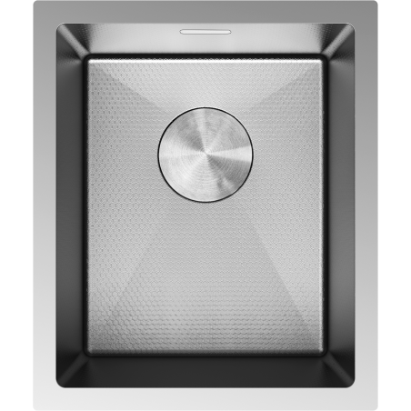 Mexen Trixo Edelstahlspüle 1-beckig 370 x 440 mm, Inox HC - 6412371000-01HC