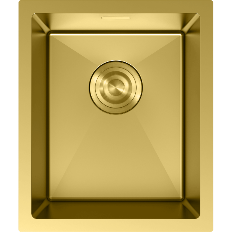 Mexen Trixo Edelstahlspüle 1-becken 370 x 440 mm, Gold - 6412371000-55