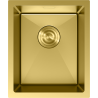 Mexen Trixo Edelstahlspüle 1-becken 370 x 440 mm, Gold - 6412371000-55