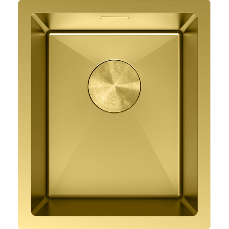 Mexen Trixo Edelstahlspüle 1-becken 370 x 440 mm, Gold - 6412371000-55