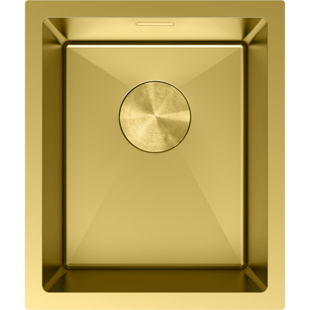Mexen Trixo Edelstahlspüle 1-becken 370 x 440 mm, Gold - 6412371000-55