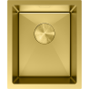 Mexen Trixo Edelstahlspüle 1-becken 370 x 440 mm, Gold - 6412371000-55
