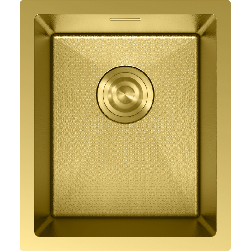 Mexen Trixo Edelstahlspüle 1-Kammer 370 x 440 mm, gold HC - 6412371000-55HC