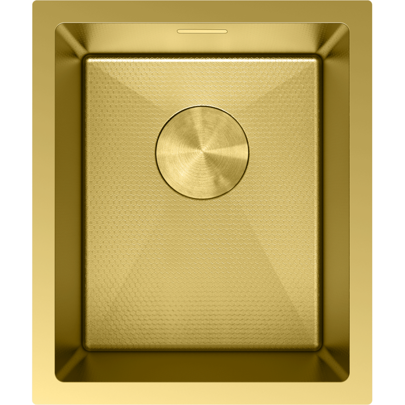 Mexen Trixo Edelstahlspüle 1-Kammer 370 x 440 mm, gold HC - 6412371000-55HC