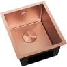 Mexen Trixo Spülbecken aus Stahl, 1-beckig, 370 x 440 mm, Kupfer - 6412371000-65