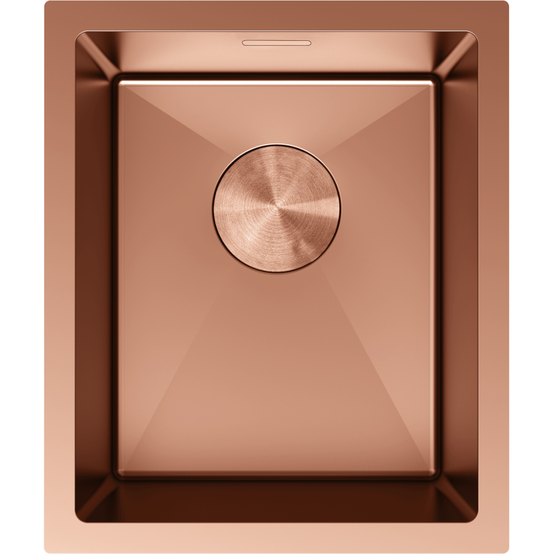Mexen Trixo Spülbecken aus Stahl, 1-beckig, 370 x 440 mm, Kupfer - 6412371000-65