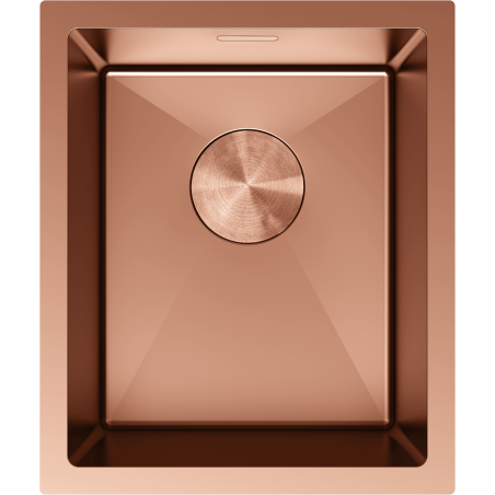 Mexen Trixo Spülbecken aus Stahl, 1-beckig, 370 x 440 mm, Kupfer - 6412371000-65