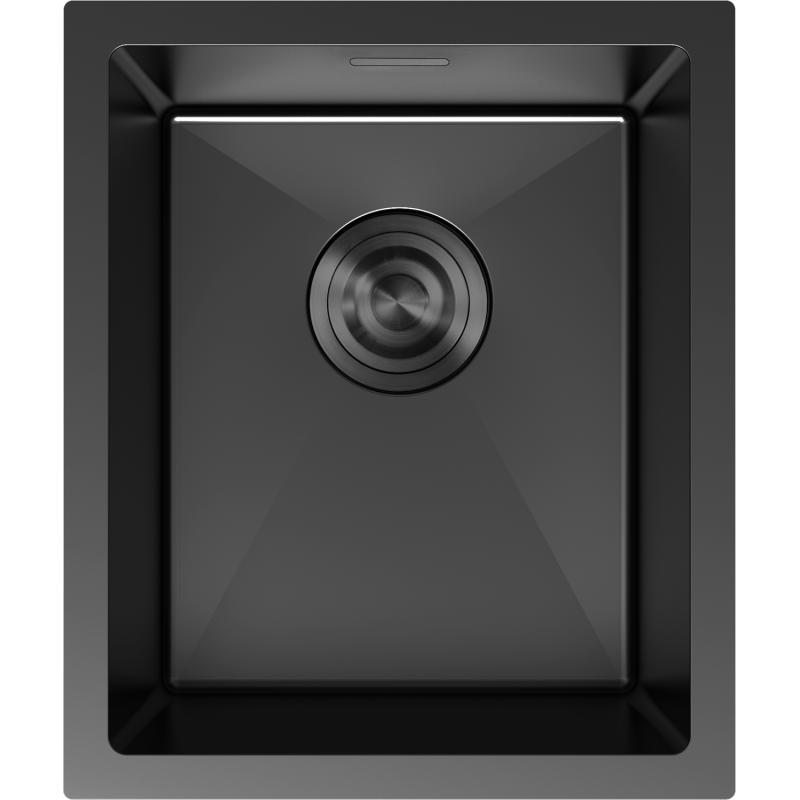 Mexen Trixo Edelstahlspüle 1-beckig 370 x 440 mm, schwarz - 6412371000-70