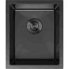 Mexen Trixo Edelstahlspüle 1-beckig 370 x 440 mm, schwarz - 6412371000-70