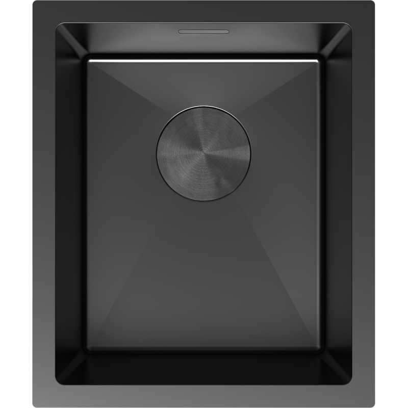 Mexen Trixo Edelstahlspüle 1-beckig 370 x 440 mm, schwarz - 6412371000-70