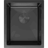 Mexen Trixo Edelstahlspüle 1-beckig 370 x 440 mm, schwarz - 6412371000-70