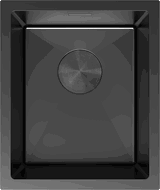 Mexen Trixo Edelstahlspüle 1-beckig 370 x 440 mm, schwarz - 6412371000-70