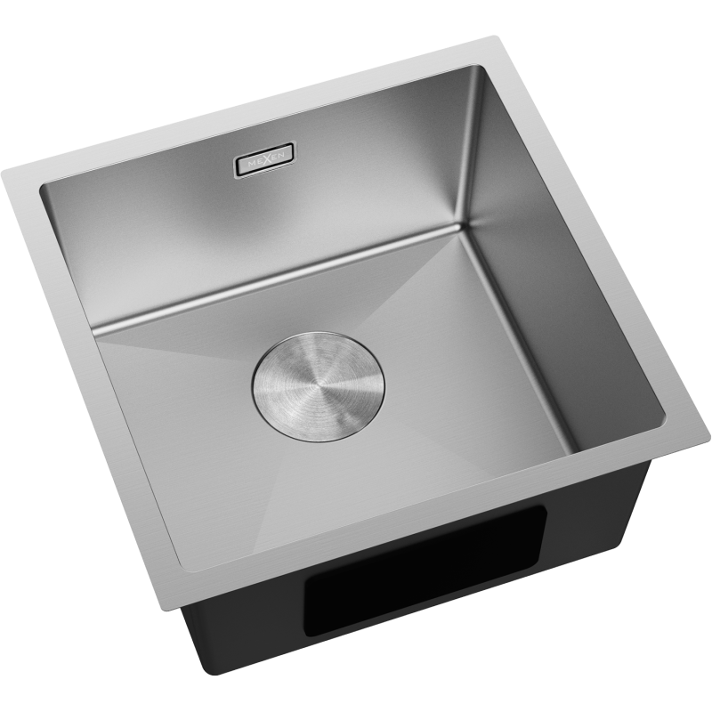 Mexen Trixo Edelstahlspüle 1-Becken 440 x 440 mm, Inox - 6413441000-01