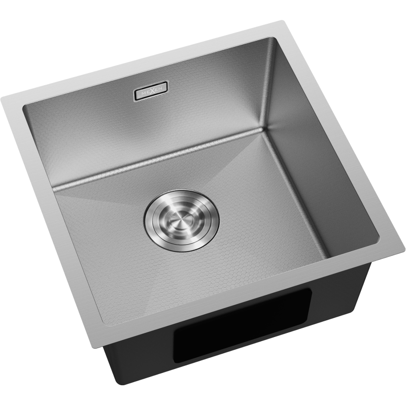 Mexen Trixo Edelstahlspüle 1-Becken 440 x 440 mm, Inox HC - 6413441000-01HC