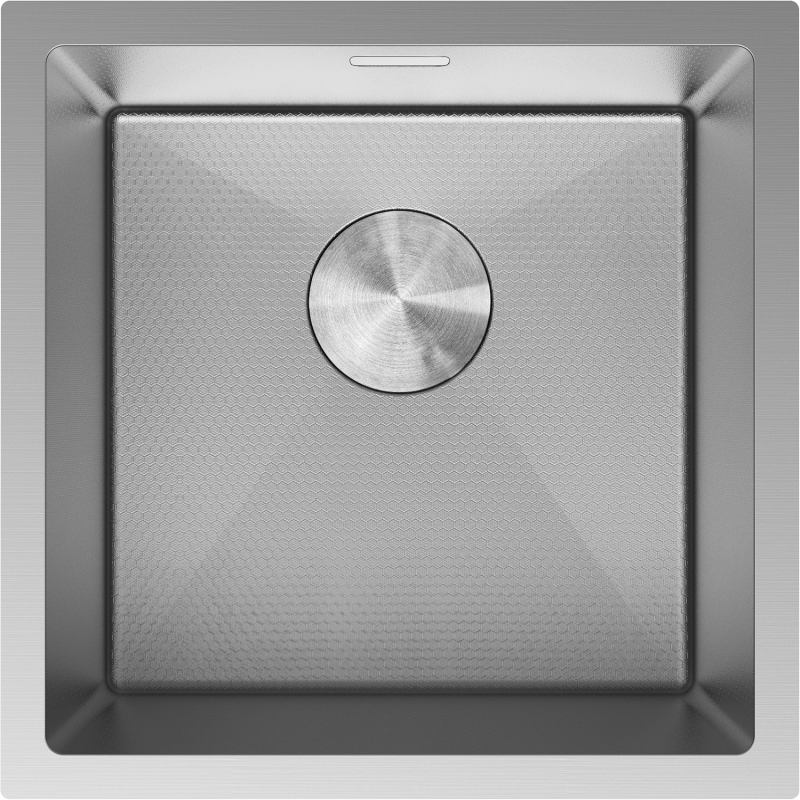 Mexen Trixo Edelstahlspüle 1-Becken 440 x 440 mm, Inox HC - 6413441000-01HC