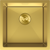 Mexen Trixo Spülbecken aus Stahl, 1 Becken, 440 x 440 mm, gold - 6413441000-55