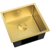 Mexen Trixo Spülbecken aus Stahl, 1 Becken, 440 x 440 mm, gold - 6413441000-55
