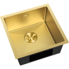 Mexen Trixo Spülbecken aus Stahl, 1 Becken, 440 x 440 mm, gold - 6413441000-55