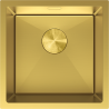 Mexen Trixo Spülbecken aus Stahl, 1 Becken, 440 x 440 mm, gold - 6413441000-55