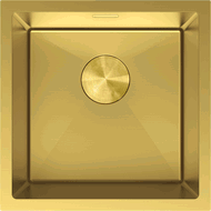 Mexen Trixo Spülbecken aus Stahl, 1 Becken, 440 x 440 mm, gold - 6413441000-55