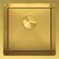 Mexen Trixo Edelstahlspüle 1-fach 440 x 440 mm, goldener HC - 6413441000-55HC