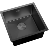 Mexen Trixo Edelstahlspüle 1-beckig 440 x 440 mm, schwarz - 6413441000-70