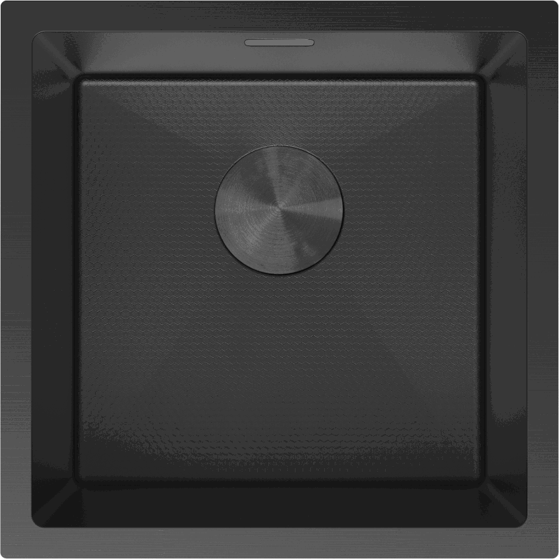 Mexen Trixo Edelstahlspüle 1-becken 440 x 440 mm, schwarz HC - 6413441000-70HC