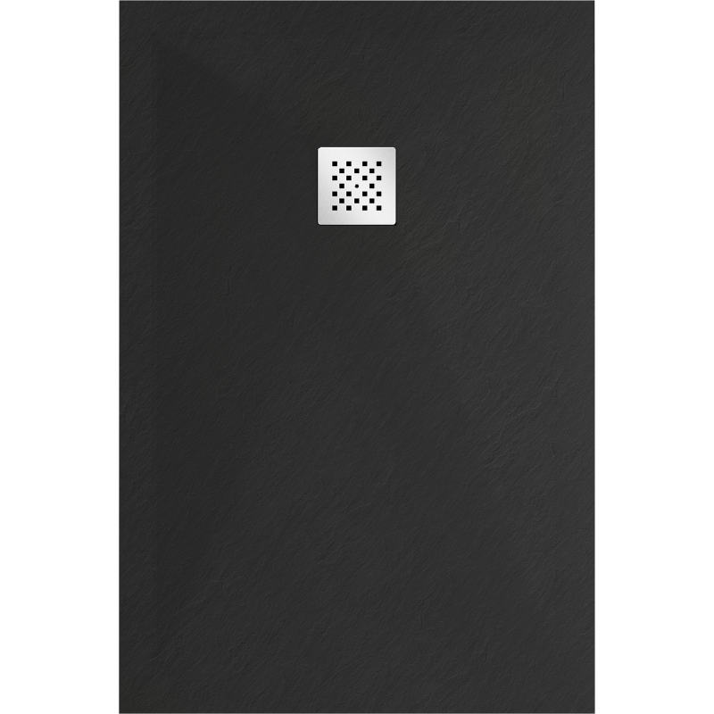 Mexen Stone+ rechteckige Komposit-Duschwanne 90 x 80 cm, schwarz - 44708090