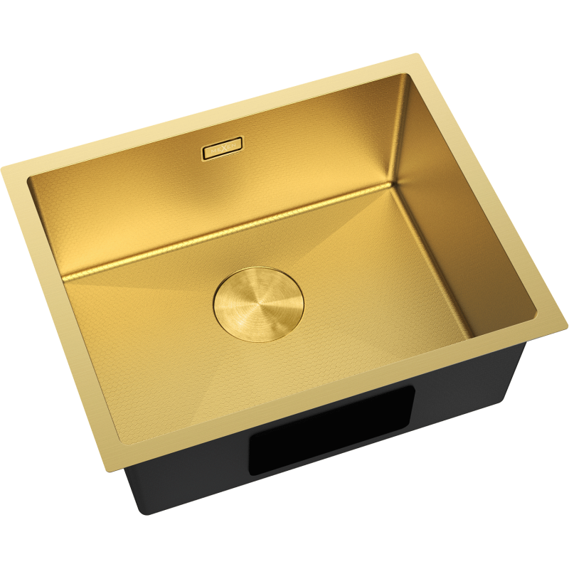 Mexen Trixo Edelstahlspüle 1-Becken 540 x 440 mm, Gold HC - 6414541000-55HC