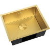 Mexen Trixo Edelstahlspüle 1-Becken 540 x 440 mm, Gold HC - 6414541000-55HC