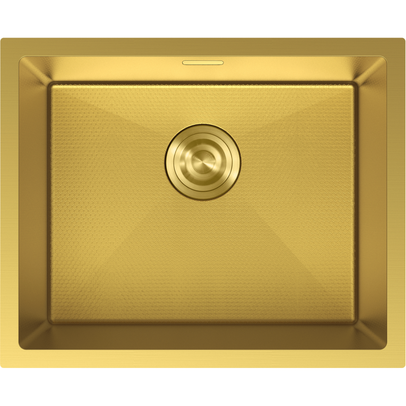 Mexen Trixo Edelstahlspüle 1-Becken 540 x 440 mm, Gold HC - 6414541000-55HC