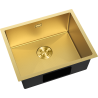 Mexen Trixo Edelstahlspüle 1-Becken 540 x 440 mm, Gold HC - 6414541000-55HC