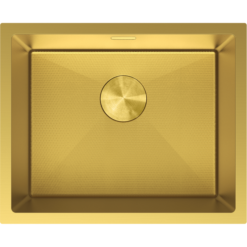 Mexen Trixo Edelstahlspüle 1-Becken 540 x 440 mm, Gold HC - 6414541000-55HC