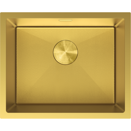 Mexen Trixo Edelstahlspüle 1-Becken 540 x 440 mm, Gold HC - 6414541000-55HC