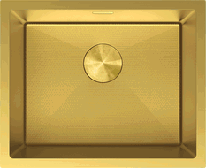 Mexen Trixo Edelstahlspüle 1-Becken 540 x 440 mm, Gold HC - 6414541000-55HC