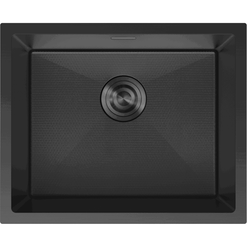 Mexen Trixo Edelstahlspüle 1-Becken 540 x 440 mm, schwarz HC - 6414541000-70HC