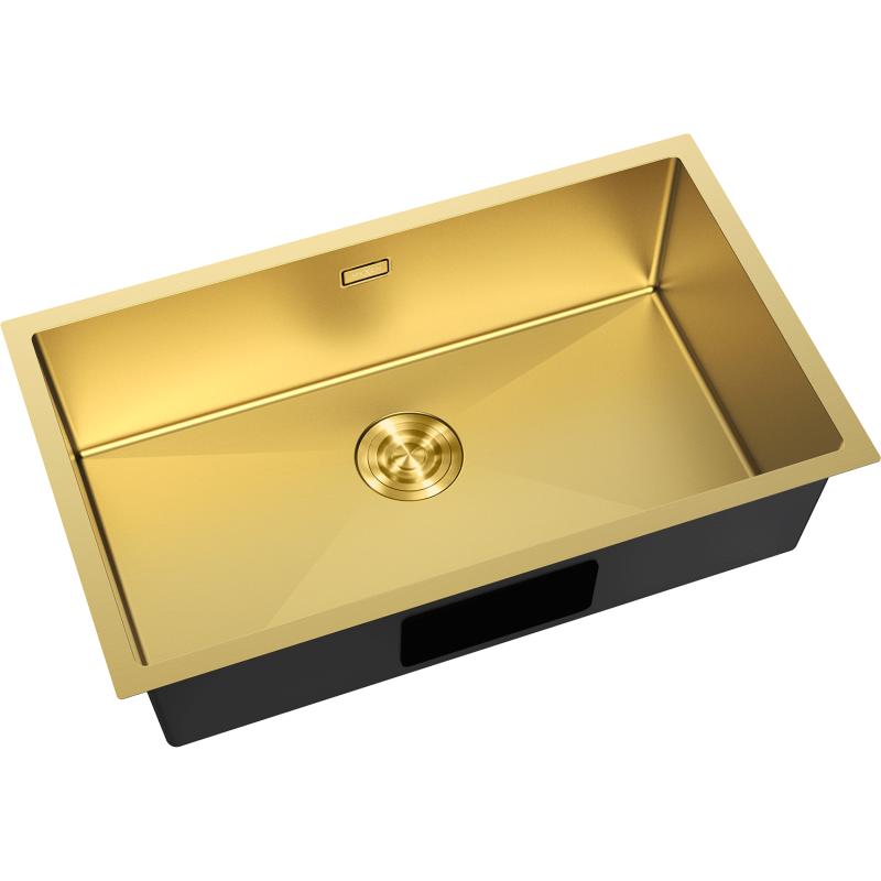 Mexen Trixo Edelstahlspüle 1-Becken 750 x 440 mm, gold - 6415751000-55