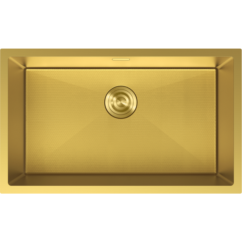 Mexen Trixo Einbauspüle aus Stahl, 1-beckig, 750 x 440 mm, gold HC - 6415751000-55HC