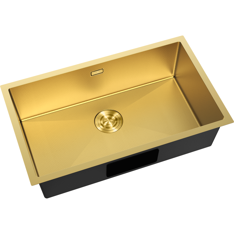 Mexen Trixo Einbauspüle aus Stahl, 1-beckig, 750 x 440 mm, gold HC - 6415751000-55HC
