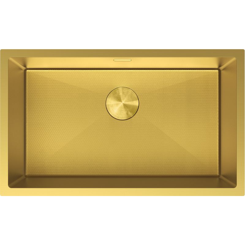 Mexen Trixo Einbauspüle aus Stahl, 1-beckig, 750 x 440 mm, gold HC - 6415751000-55HC